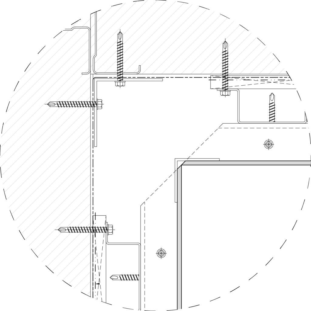 Tray Internal corner detail